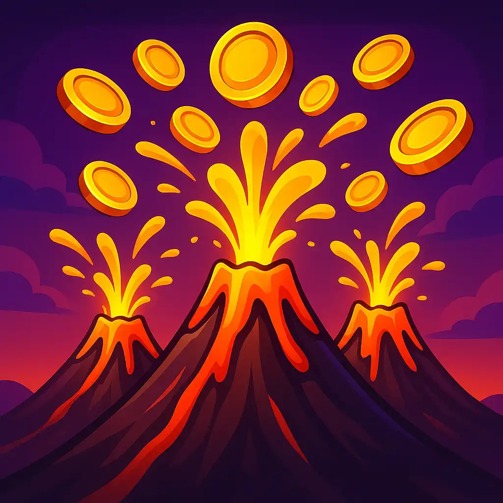 3 Coin Volcanoes